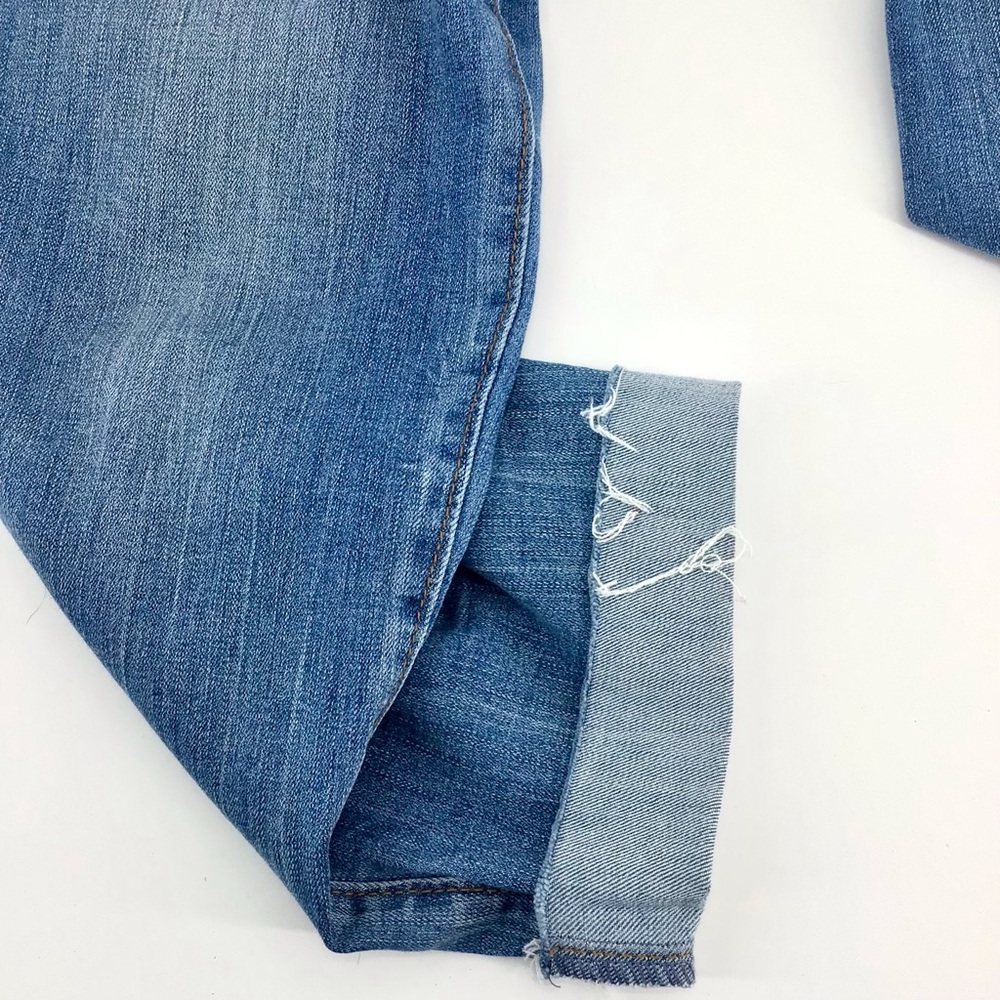 Chaps High Rise Paper Bag Waist Tie Front Cuffed Jeans Size 4/27 - Picture 9 of 16